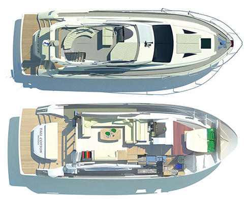 Fiberglass motoryacht built in Manchuria