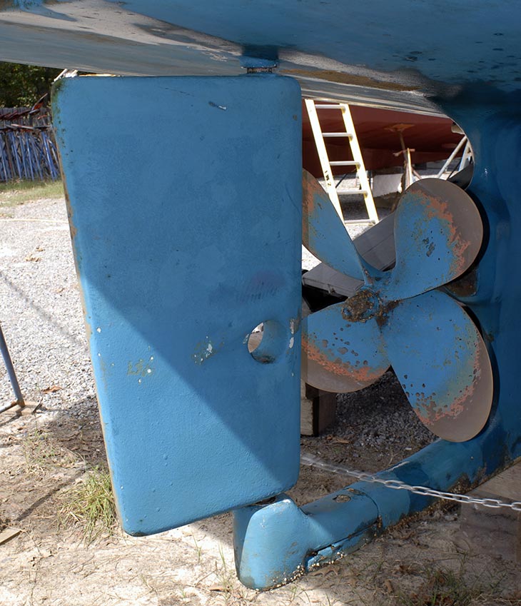 sailboat rudder construction