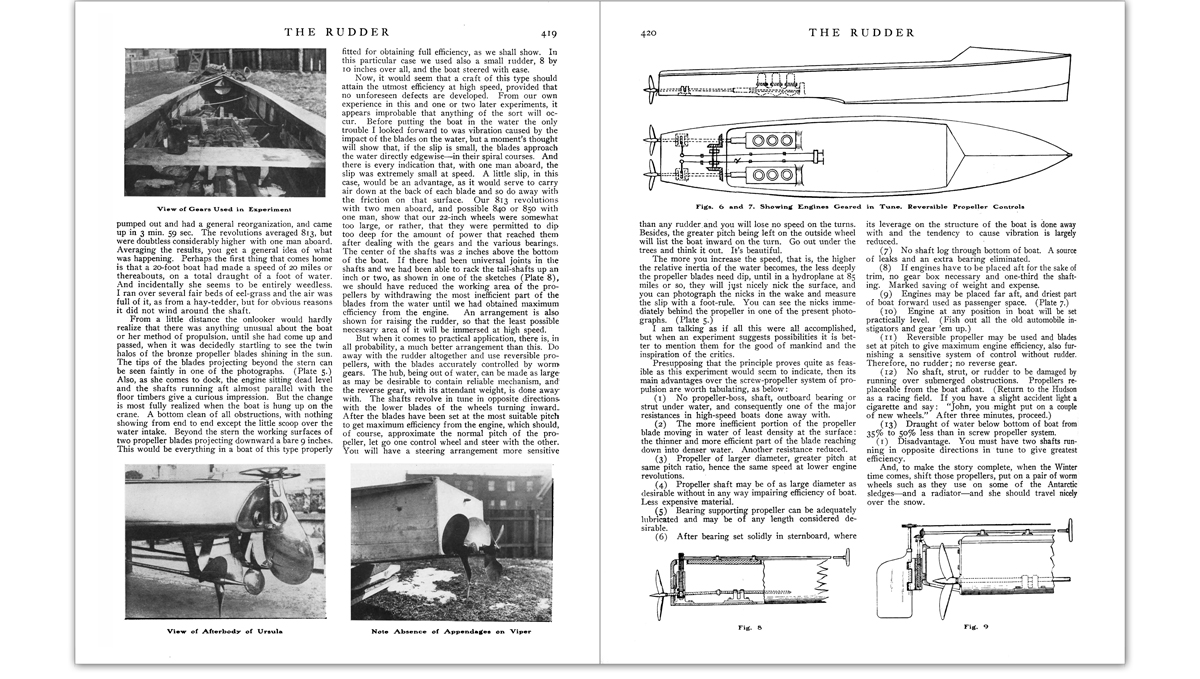 Rudder magazine article image