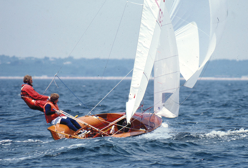 Mark Lindsay racing an International 505