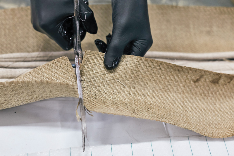 Cutting Flax Fiber