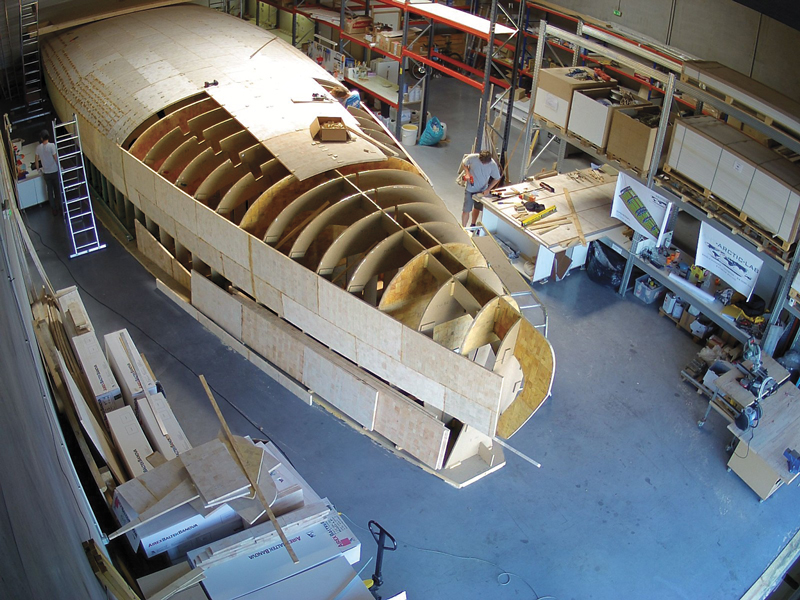 Eco composite hull with balsa core