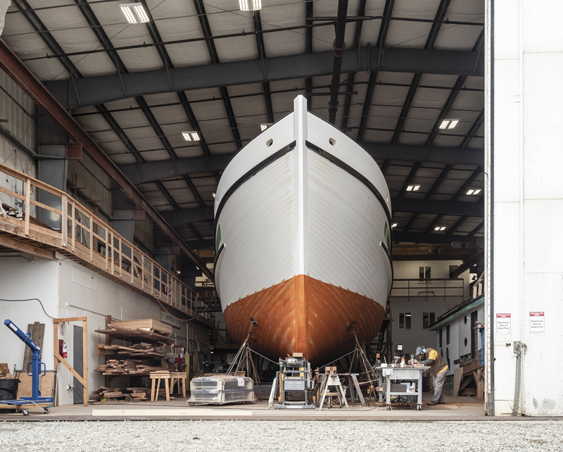 Western Flyer Hull, Shipwright Tim Lee