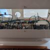 A dashboard with ample cutouts accessible from below.
